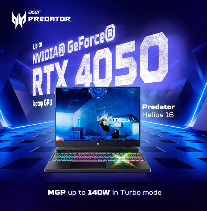 Acer Predator Helios Neo 16 Gaming Laptop 13th Gen Intel Core i7 Processor (16 GB/1 TB SSD/Windows 11 Home/NVIDIA ® GeForce RTX 4050) PHN16-71, (16") WUXGA Display