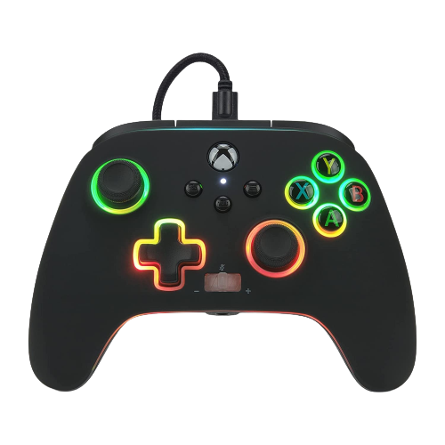 PowerA Spectra Infinity Enhanced Wired Gaming Controller with Vivid LED Lighting, Black (Officially Licensed)
