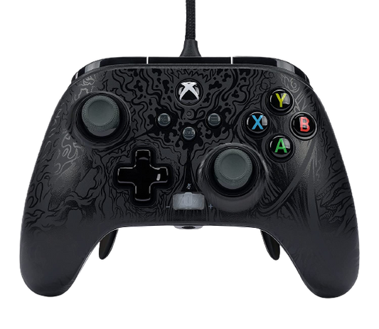 PowerA FUSION Pro 2 Wired Gaming Controller with Swappable Faceplates, Midnight Shadow, Glossy/Matte Black (Officially Licensed)