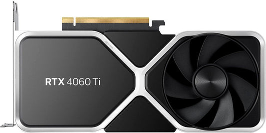 NVIDIA - GeForce RTX 4060 Ti 8GB GDDR6 Graphics Card - Titanium and black