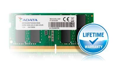 A-DATA 8GB DDR4 modules for notebooks 3200MHZ Laptop Memory (AD4S320038G22-RGN)