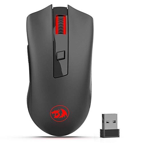 Redragon M652 Optical 2.4G Wireless Mouse with USB Receiver, Portable Gaming & Office Mice