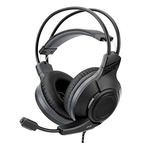 Nitho ATLAS STEREO GAMING HEADSET, Compatible with PC/PS4/Xbox One/Switch (PC Adapter Included)