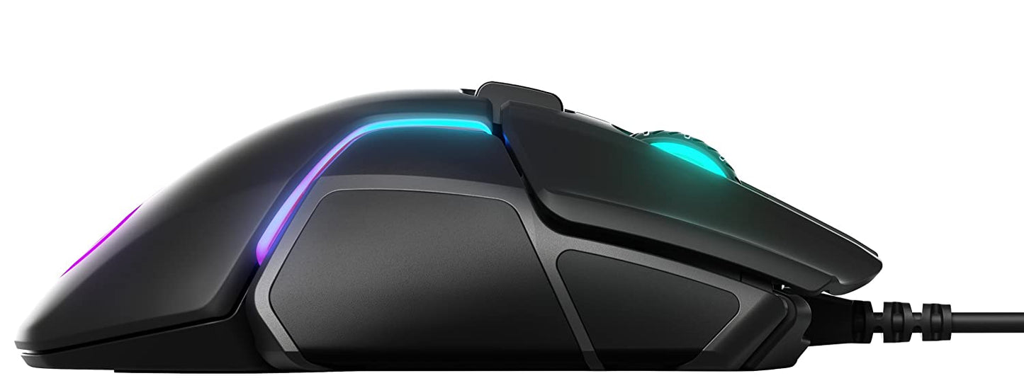 Steelseries Rival 600 Gaming Mouse - 12,000 CPI TrueMove3+ Dual Optical Sensor - 0.5 Lift-Off Distance - Weight System - RGB Lighting