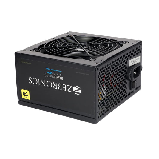 ZEBRONICS Gaming 450W 80+ Bronze Certified High Efficiency Power Supply, Built in protections, 4X SATA, 120mm Silent Fan (Zeb-PGP450W (80 Plus))