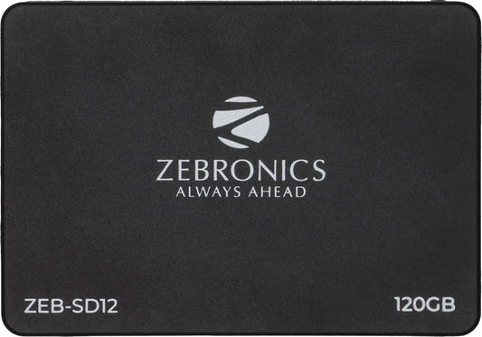 ZEBRONICS ZEB-SD12 120GB 2.5"(6.35cm) Solid State Drive (SSD) with SATA III Interface, 6Gb/s, Fast Performance, Ultra Low Power Consumption, S.M.A.R.T. Thermal Management and Silent Operation.