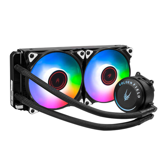 GOLDEN FIELD SF240 RGB All-in-One 240mm Liquid CPU Cooler Radiator Water Cooling Cooler System