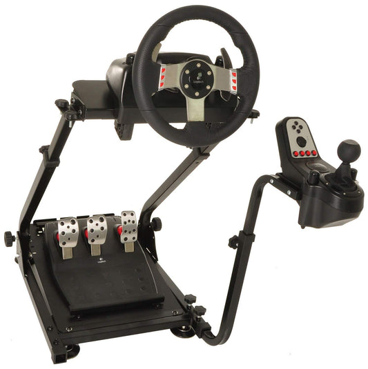 Marada Elbow Racing Wheel Stand Apply to G29, G27 and G25 Driving Simulator Stand Steering Wheel Stand Without Wheel and Pedals