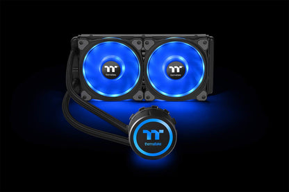 Thermaltake Floe DX 240 Dual Riing Duo 16.8 Million Colors RGB 36 LED LGA2066 AM4 Ready Intel/AMD Liquid Cooling