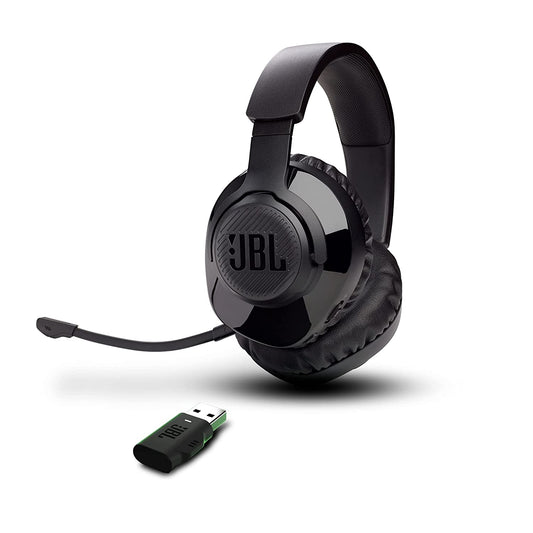 JBL Quantum 350 Wireless PC Gaming Headset, Detachable Boom mic, Lossless 2.4GH Wireless Technology, Wirelessly Compatible (Black)