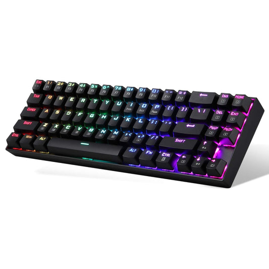 Redragon K599 Wireless/Wired Mechanical Gaming Keyboard up to 60 Hours Battery Life, Black