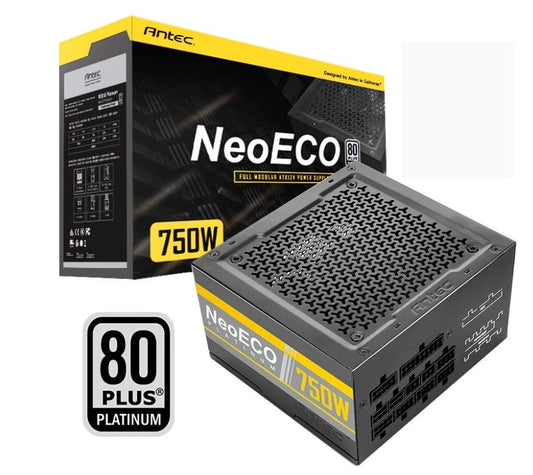 Antec NEOECO NE750W 80 Plus Platinum Power Supply 750 Watt Full Modular ATX12V