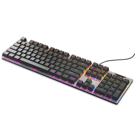 Quantum QHM9850 Rapid Strike Mechanical Gaming Multimedia Wired Keyboard, Lasting Durability and Rupee (₹) Key (Black)