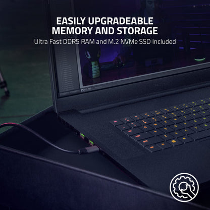 Razer Blade 17 Gaming Laptop: NVIDIA GeForce RTX 3070 Ti - 12th Gen Intel Core i7 CPU - 17.3" QHD 240Hz - 16GB DDR5 RAM, 1TB PCIe SSD