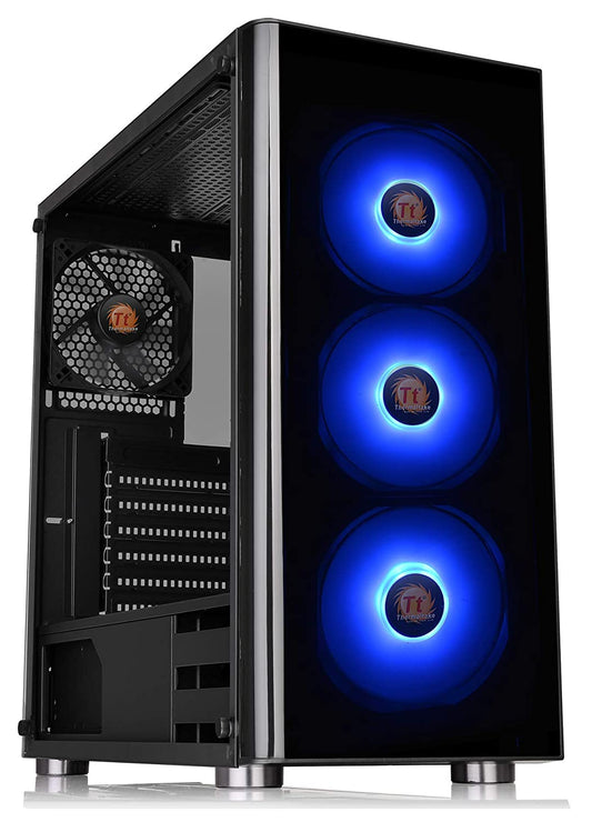 Thermaltake V200 Tempered Glass RGB Edition 12V MB Sync Capable ATX Mid-Tower Chassis Computer case