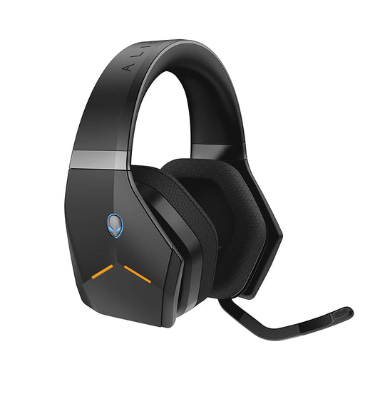Alienware Wireless Gaming Headset Aw988 Surround Sound- RGB Alienfx -Boom Noise-Cancelling Mic -Sports Fabric Earcups - 3.5mm Connector