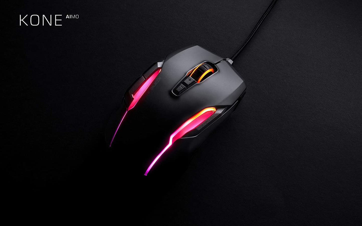 ROCCAT Kone AIMO Gaming USB Mouse - Black-remastered