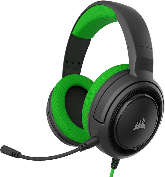 Corsair Hs35 Stereo Gaming Wired Over Ear Headphones with Mic Designed (Green)