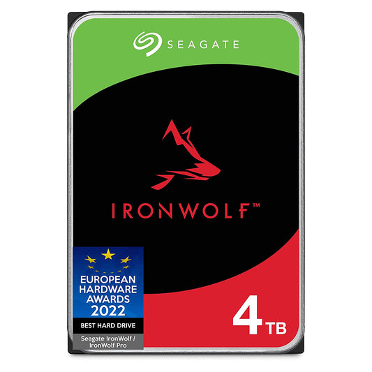 Seagate IronWolf NAS 5900RPM Internal SATA Hard Drive 4TB 6Gb/s 3.5-Inch - Frustration Free Packaging (ST4000VN008)