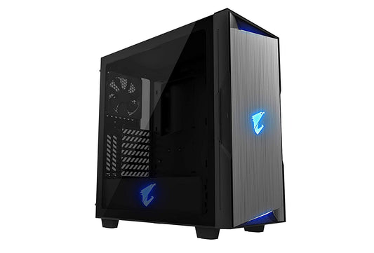 GIGABYTE AORUS C300G CASE with Tempered Side Glass Panel and RGB, Black