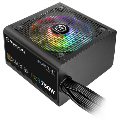 Thermaltake Smart BX1 RGB 80+ Bronze 750W SLI/Crossfire Haswell Ready Continuous Power ATX 12V Non-Modular Power Supply