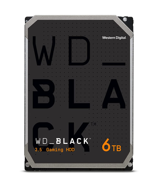 WD_BLACK 6TB Gaming Internal Hard Drive HDD - 7200 RPM, SATA 6 Gb/s, 128 MB Cache, 3.5" - WD6004FZWX
