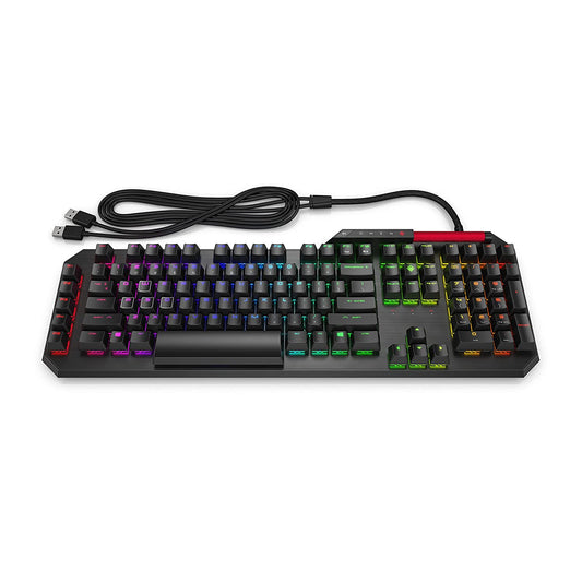 HP Omen Sequencer Wired Gaming Keyboard with Optical-Mechanical switches with 3 Years Warranty(2VN99AA)