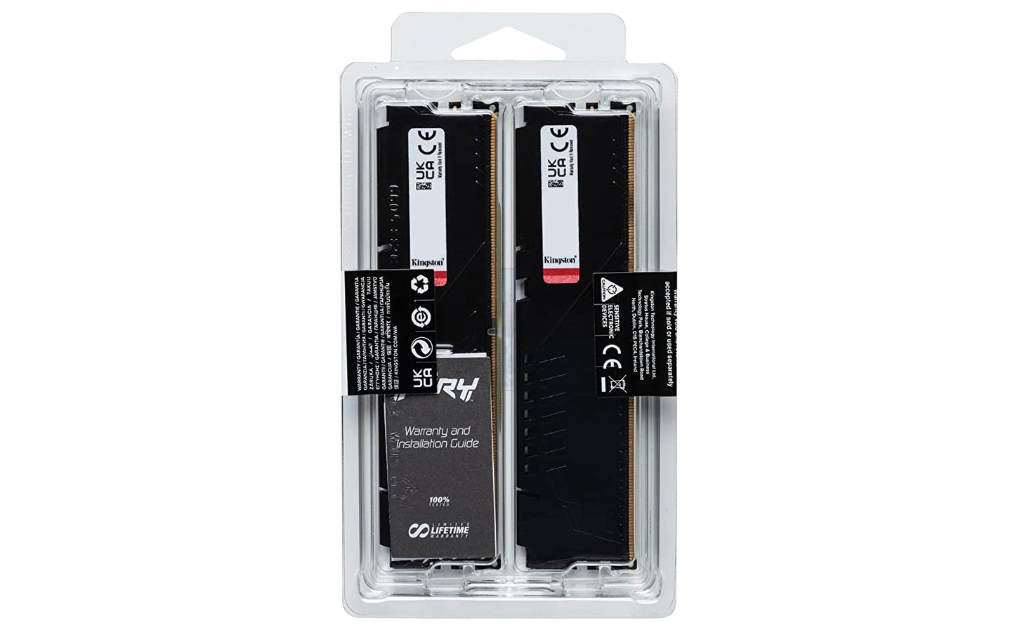 Kingston Technology Fury Beast 32GB (2x16GB) 5600MHz DDR5 CL40 DIMM (Kit of 2) Desktop Memory KF556C40BBK2-32,Black