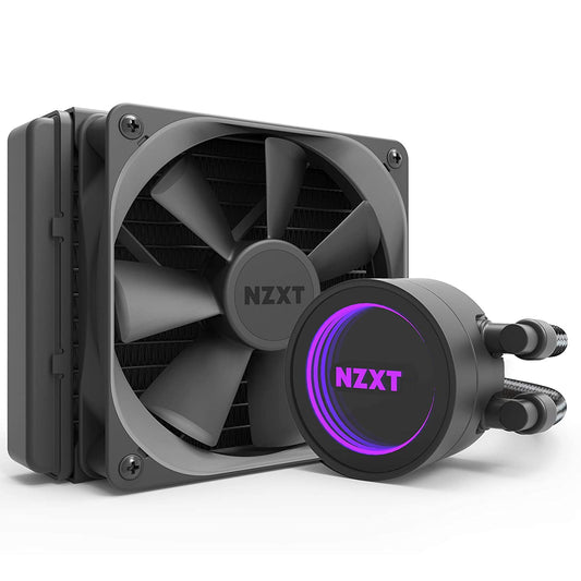 NZXT Kraken M22 CAM Powered 120 mm RGB AIO Liquid Cooler with AER P Radiator-Optimized Fan