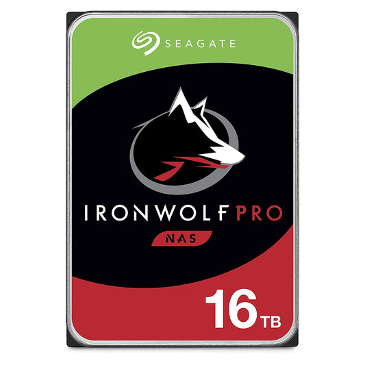 Seagate IronWolf Pro 16TB NAS Internal Hard Drive HDD CMR 3.5 inches SATA 6GB/S 7200 RPM 256MB Cache
