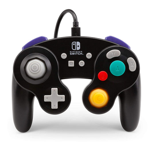PowerA GameCube Style Wired Gaming Controller for Nintendo Switch, Black (Officially Licensed)