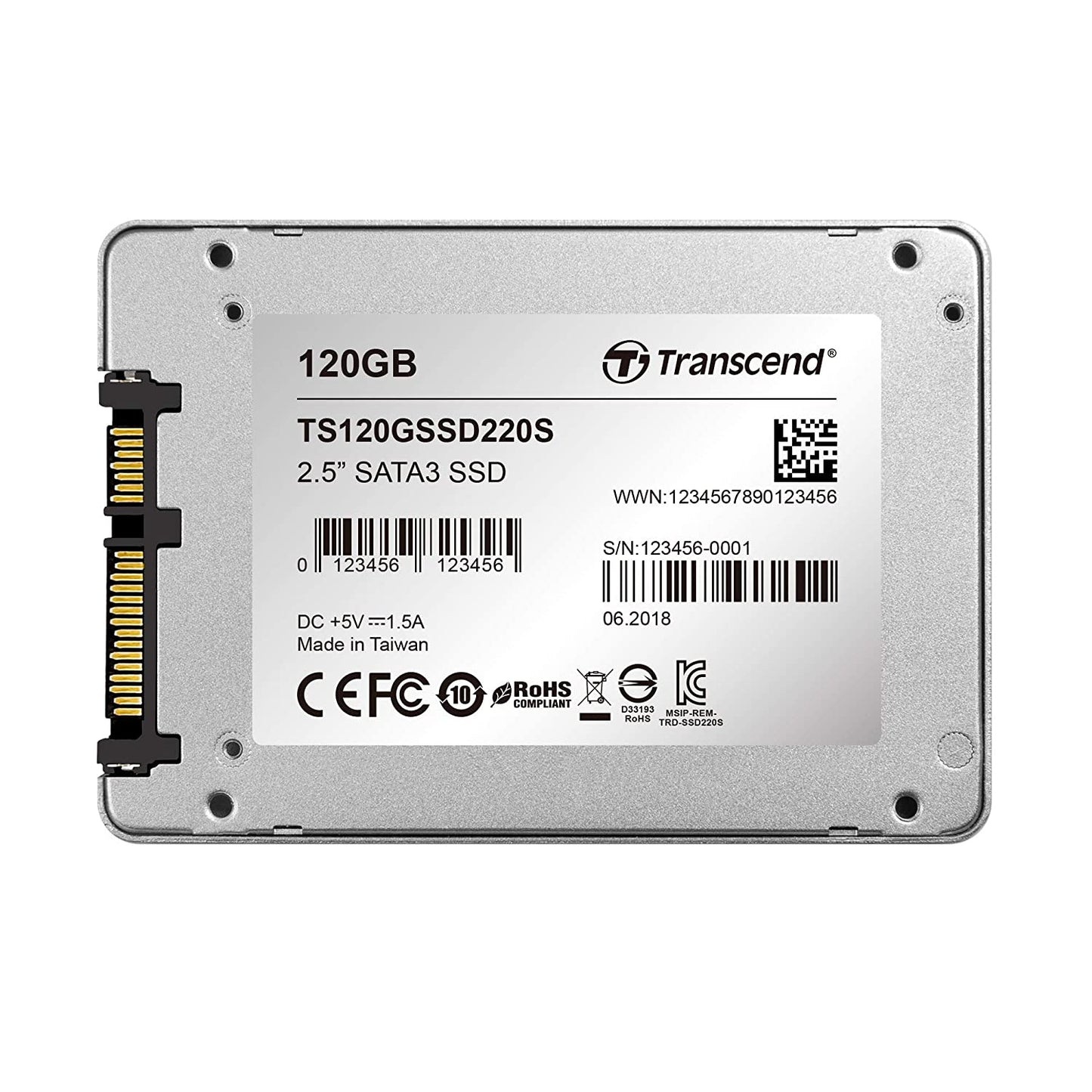 Transcend 120GB Internal Solid State Drive (TS120GSSD220S)