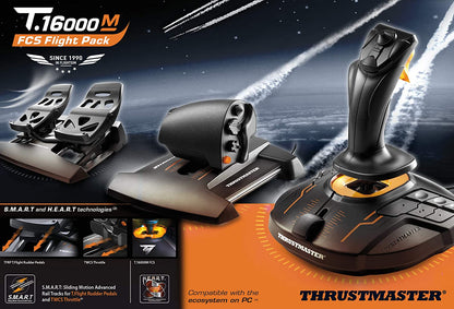 Thrustmaster T.16000M FCS Flight Pack | Flight Game Controller | Joystick | PC