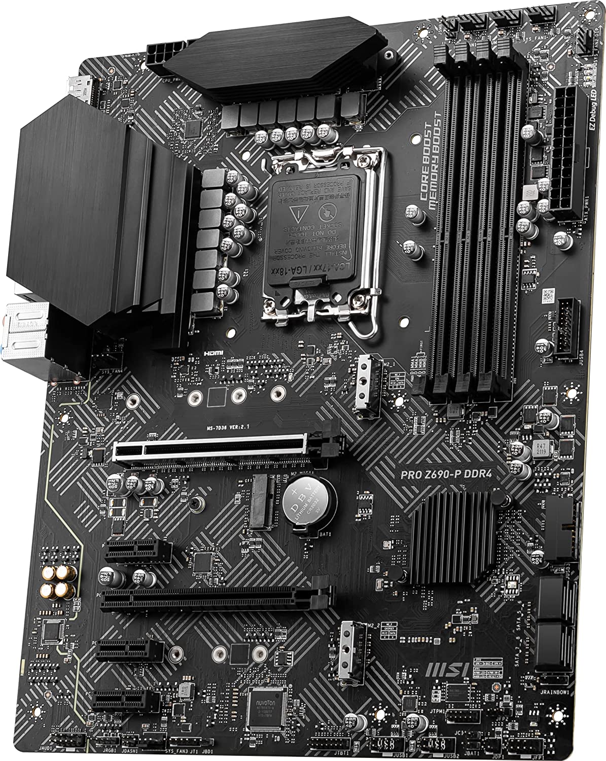 MSI PRO Z690-P DDR4 Motherboard ATX - Supports Intel Core 12th Gen Processors