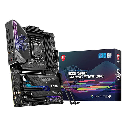 MSI MPG Z590 Gaming Edge WiFi Motherboard ATX - Supports Intel Core 11th Gen Processors