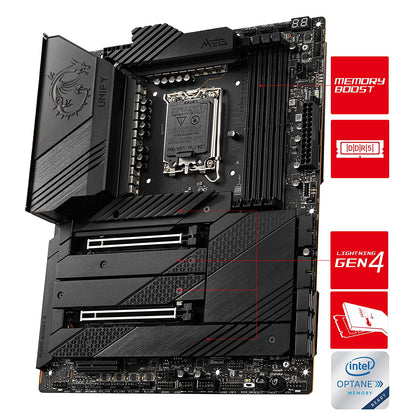 MSI MEG Z690 Unify Gaming Motherboard ATX - Supports Intel Core 12th Gen Processors