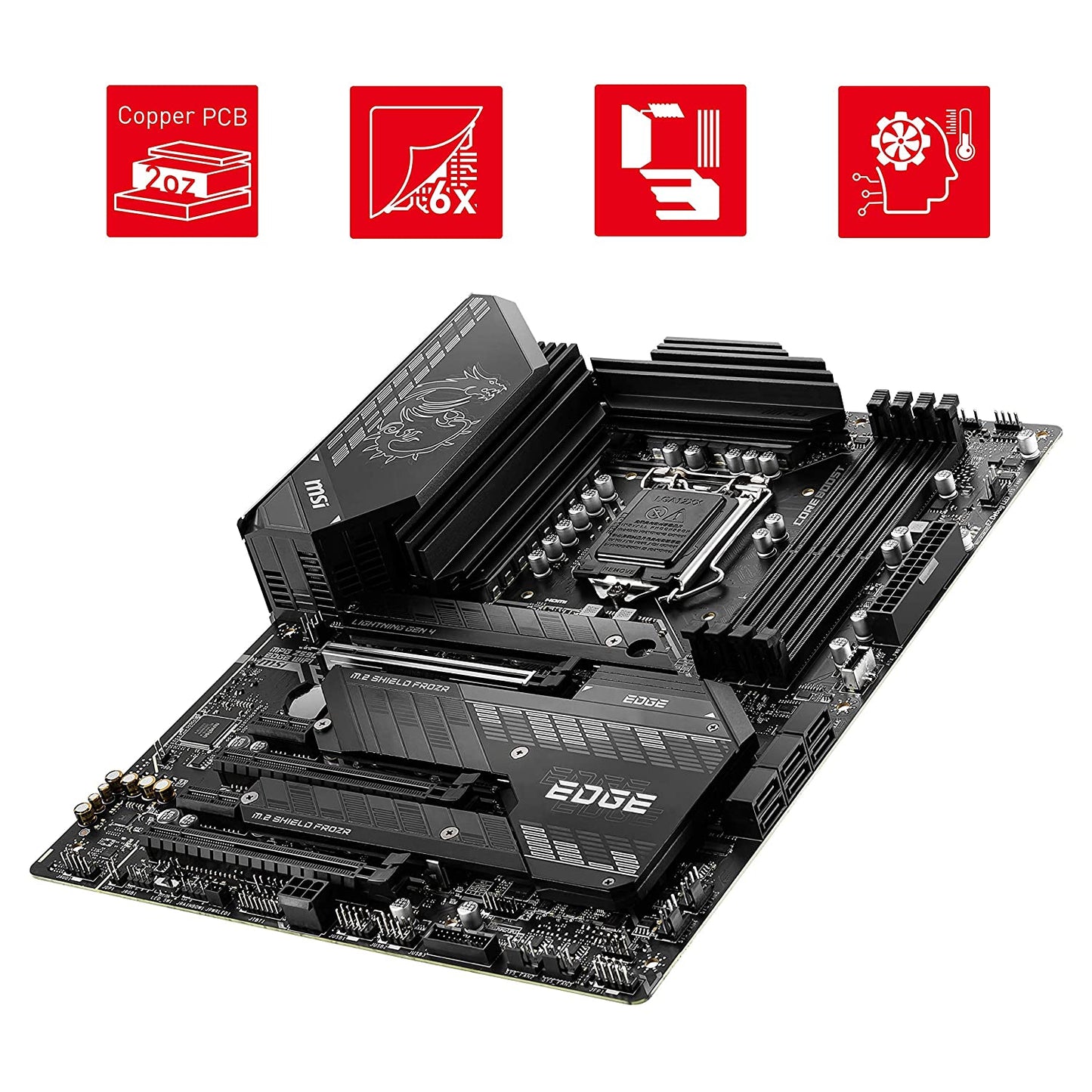 MSI MPG Z590 Gaming Edge WiFi Motherboard ATX - Supports Intel Core 11th Gen Processors