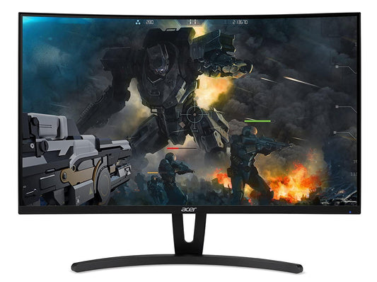Acer Gaming Monitor 23.6” Curved ED242QR Abidpx 1920 x 1080 144Hz Refresh Rate AMD FREESYNC Technology (Display Port, HDMI & DVI Ports),Black - Store For Gamers