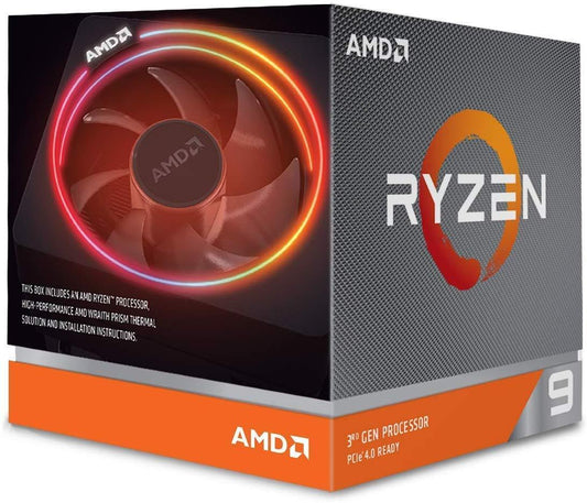 AMD 3rd Gen Ryzen 9 3900X Desktop Processor 12 Cores up to 4.6GHz 70MB Cache AM4 Socket (100-100000023BOX) - Store For Gamers