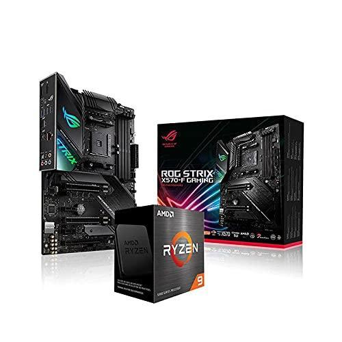 AMD 5000 Series Ryzen 9 5900X Processor Bundled with ROG Strix X570-F AMD AM4 ATX Gaming Motherboard - Store For Gamers