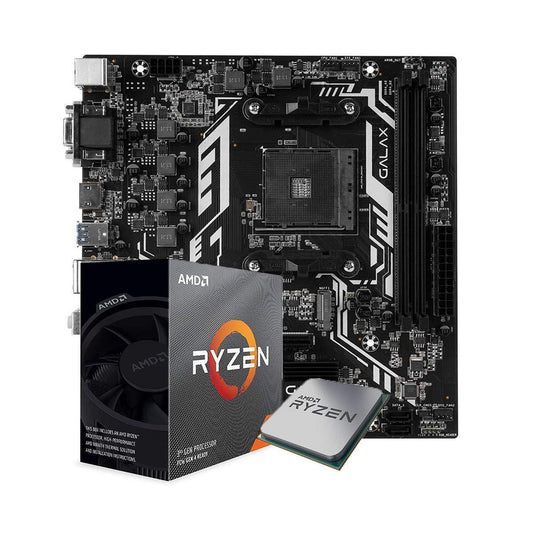 AMD Ryzen 5 3600 Desktop Processor 6 Cores up to 4.2GHz Bundled with Galax B550M AMD AM4 M-ATX Motherboard - Store For Gamers
