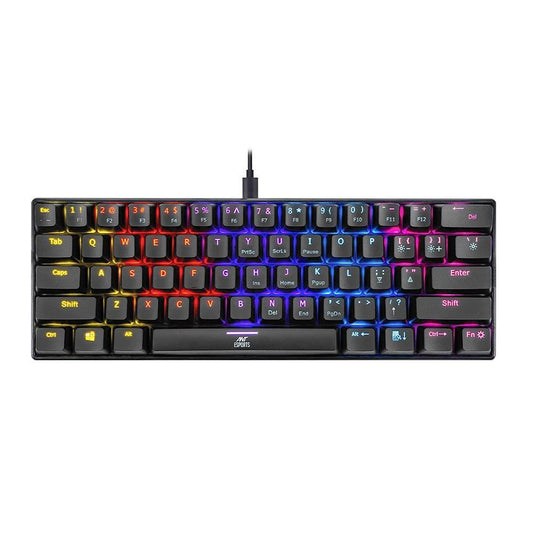 Ant Esports MK1200 Mini Wired Mechanical Gaming Keyboard with Red Swtiches - Store For Gamers