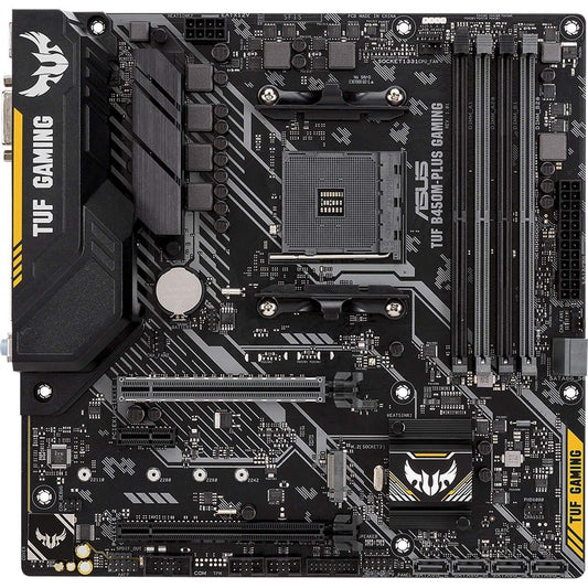 ASUS TUF B450 Gaming Motherboard AMD Ryzen 2 AM4 DDR4 HDMI DVI-D M.2 Micro ATX (TUF B450M-Plus Gaming) - Store For Gamers