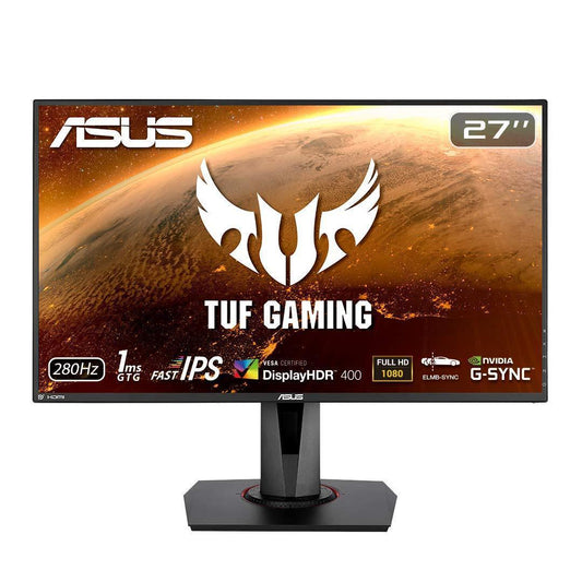 ASUS TUF Gaming 27" HDR Gaming Monitor, 1080P Full HD (1920 x 1080) Fast IPS, 280Hz, G-SYNC Compatible - Store For Gamers