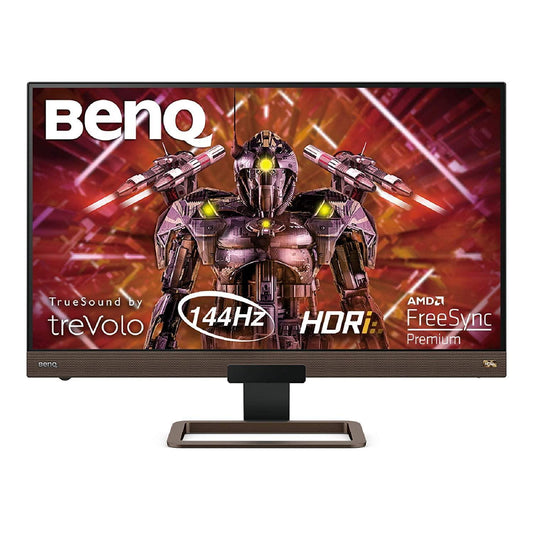 BenQ EX2780Q 27 Inch QHD 1440p IPS 144Hz Gaming Monitor | HDRi | DCI-P3 | 2.1 Channel Speaker & 5 Watt Sub | Metallic Base - Store For Gamers