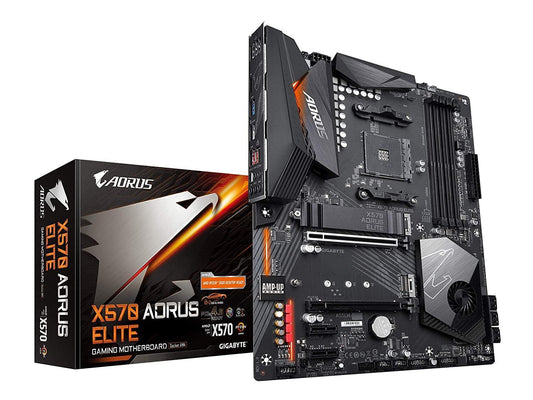 GIGABYTE X570 AORUS Elite (AMD Ryzen 3000/X570/ATX/PCIe4.0/DDR4/M.2 Thermal Guard/Gaming Motherboard) - Store For Gamers