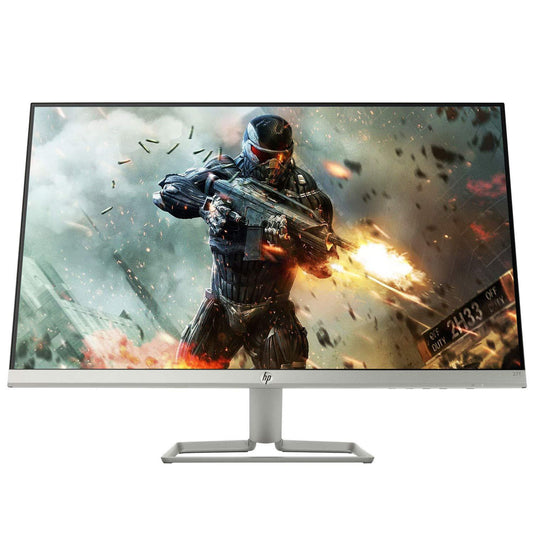 HP 27f 27-inch Full HD IPS Panel Micro Edge Display Monitor with AMD Freesync, 2 x HDMI, 1 VGA Port, 75 Hz Refresh Rate - 3AL61AA (Silver) - Store For Gamers