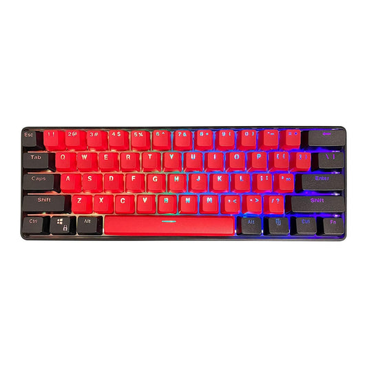 Kraken Pro 60 - BRED Edition 60% Mechanical Keyboard RGB Gaming Keyboard (Silver Speed Switches) - Store For Gamers