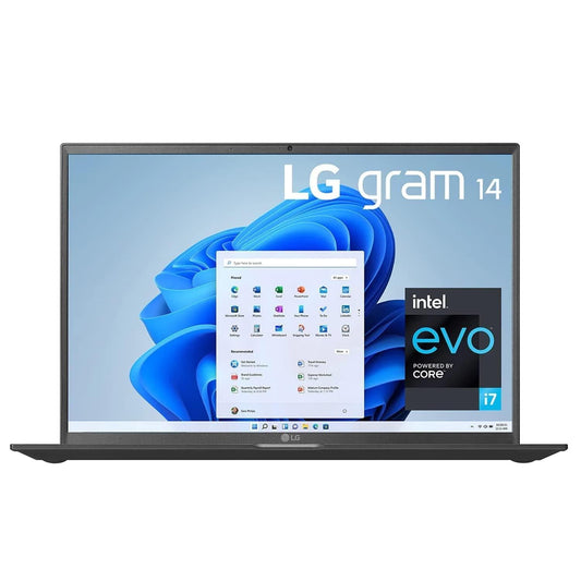 LG Gram 14 Intel Evo 11th Gen  i7 Thin & Light Laptop 2K+ IPS 16:10 Display (16 GB RAM/ 512 GB SSD/ Iris Xe Graphics/ Thunderbolt 4/ USC -C x 2,Black/ 3Yr Warranty] 14Z90P - Store For Gamers