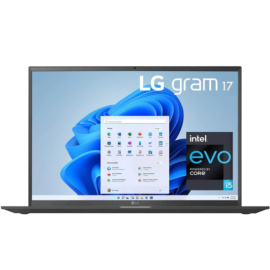 LG Gram 17 Intel Evo 11th Gen  i5 Thin & Light Laptop 2K+ IPS 16:10 Display [8 GB RAM/ 512 GB SSD/ Iris Xe Graphics/ Thunderbolt 4/ USC -C x 2 / 3Yr Warranty) 17Z90P - Store For Gamers